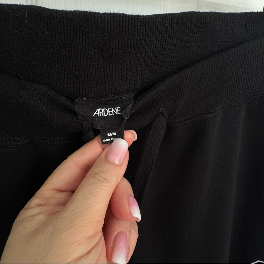 Ardene Black 82 Angel Joggers Women's M Y2K Streetwear Athleisure Sweatpants - Picture 4 of 10